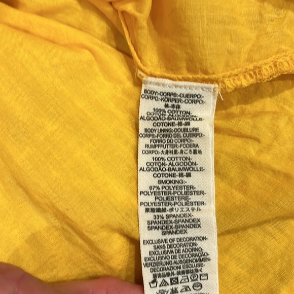 Free People Endless Summer dress tunic babydoll style yellow Sz small - Picture 6 of 7